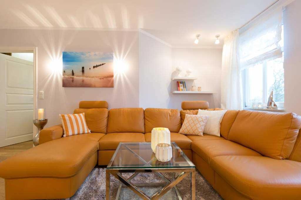 ゼーバート・ヘリングスドルフHaus Am Kurpark, App Ahlbeckアパートメント エクステリア 写真