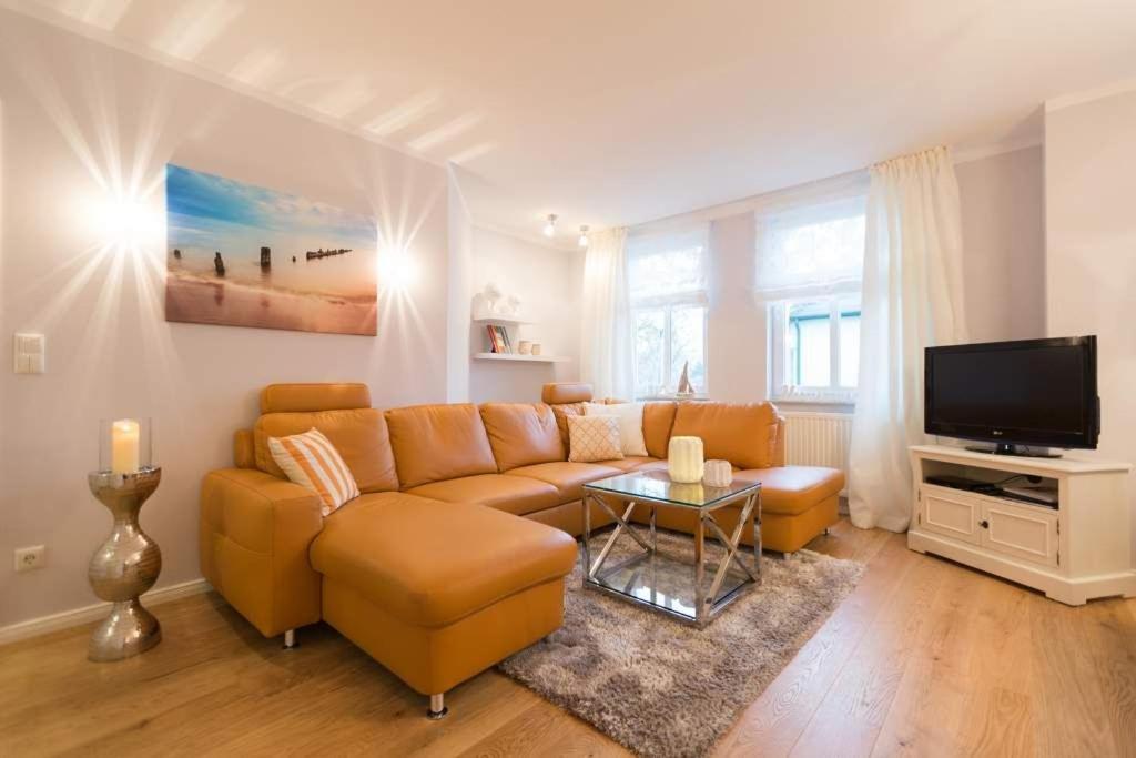 ゼーバート・ヘリングスドルフHaus Am Kurpark, App Ahlbeckアパートメント エクステリア 写真