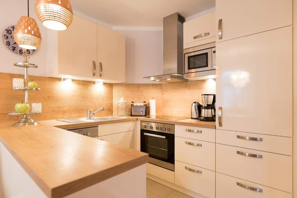 ゼーバート・ヘリングスドルフHaus Am Kurpark, App Ahlbeckアパートメント エクステリア 写真
